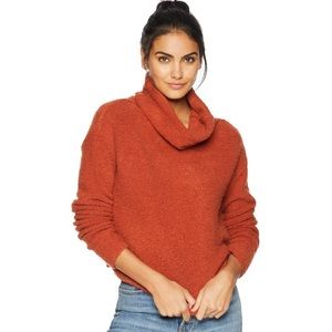Free People Fuzzy Cowl-neck sweater